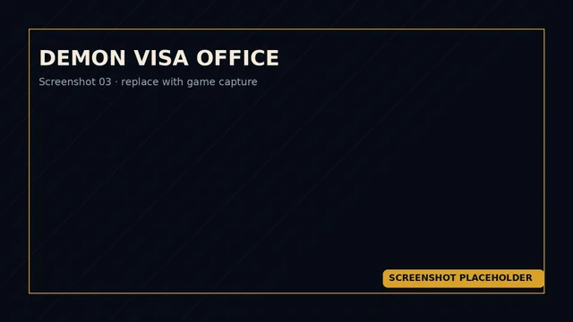 Placeholder: Demon Visa Office – Screenshot 3